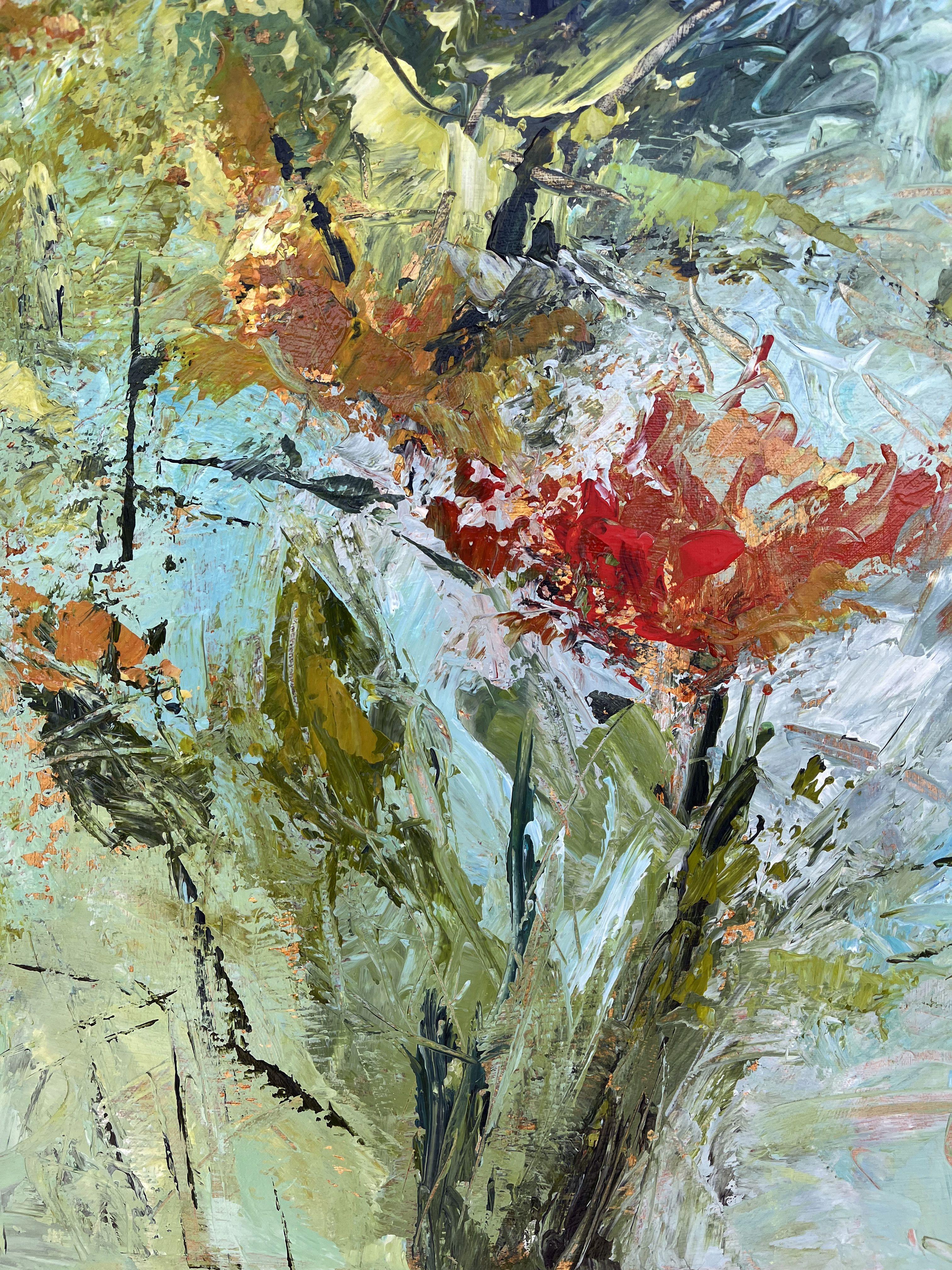 Fantasy Garden, Painting, Acrylic on Canvas For Sale 3
