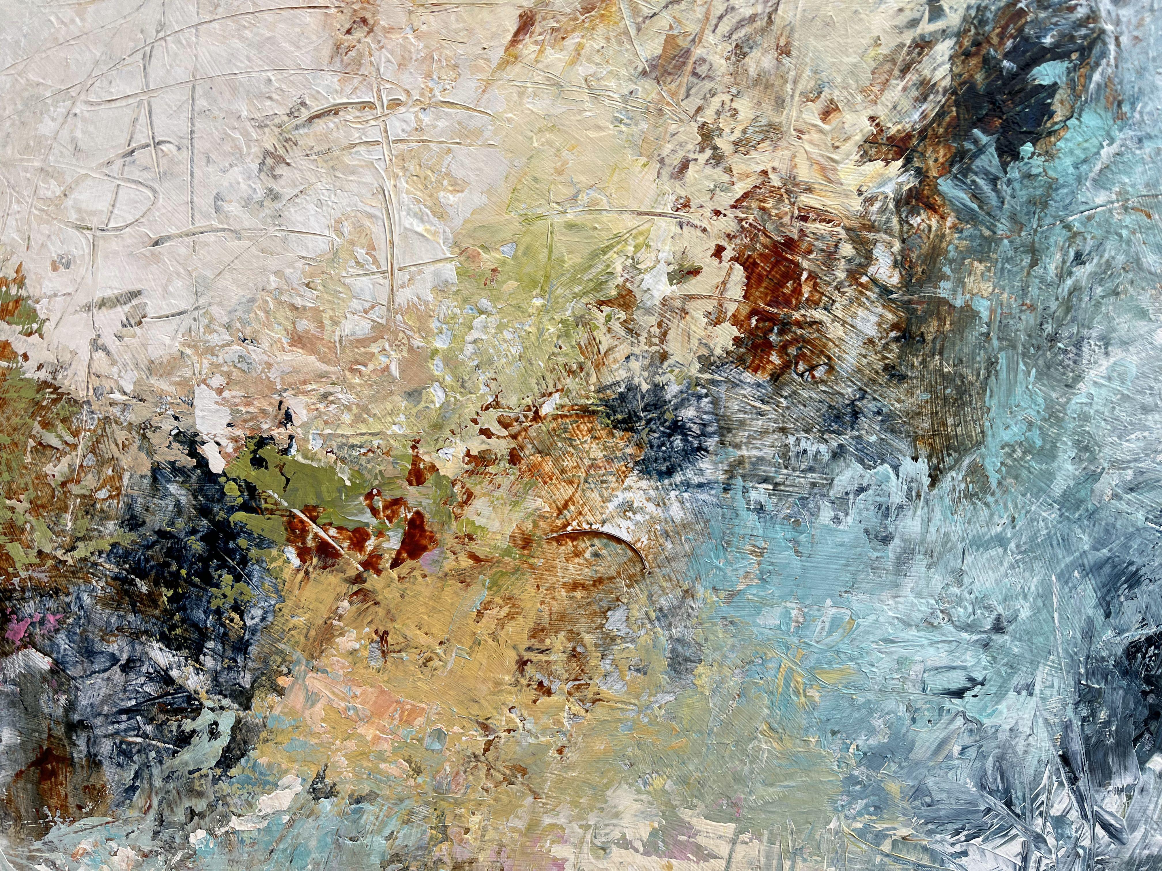 Prime fioriture, Pittura, Acrilico su tela - Painting di Filomena Booth