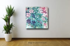 Floral Cascade, Gemälde, Acryl auf Leinwand