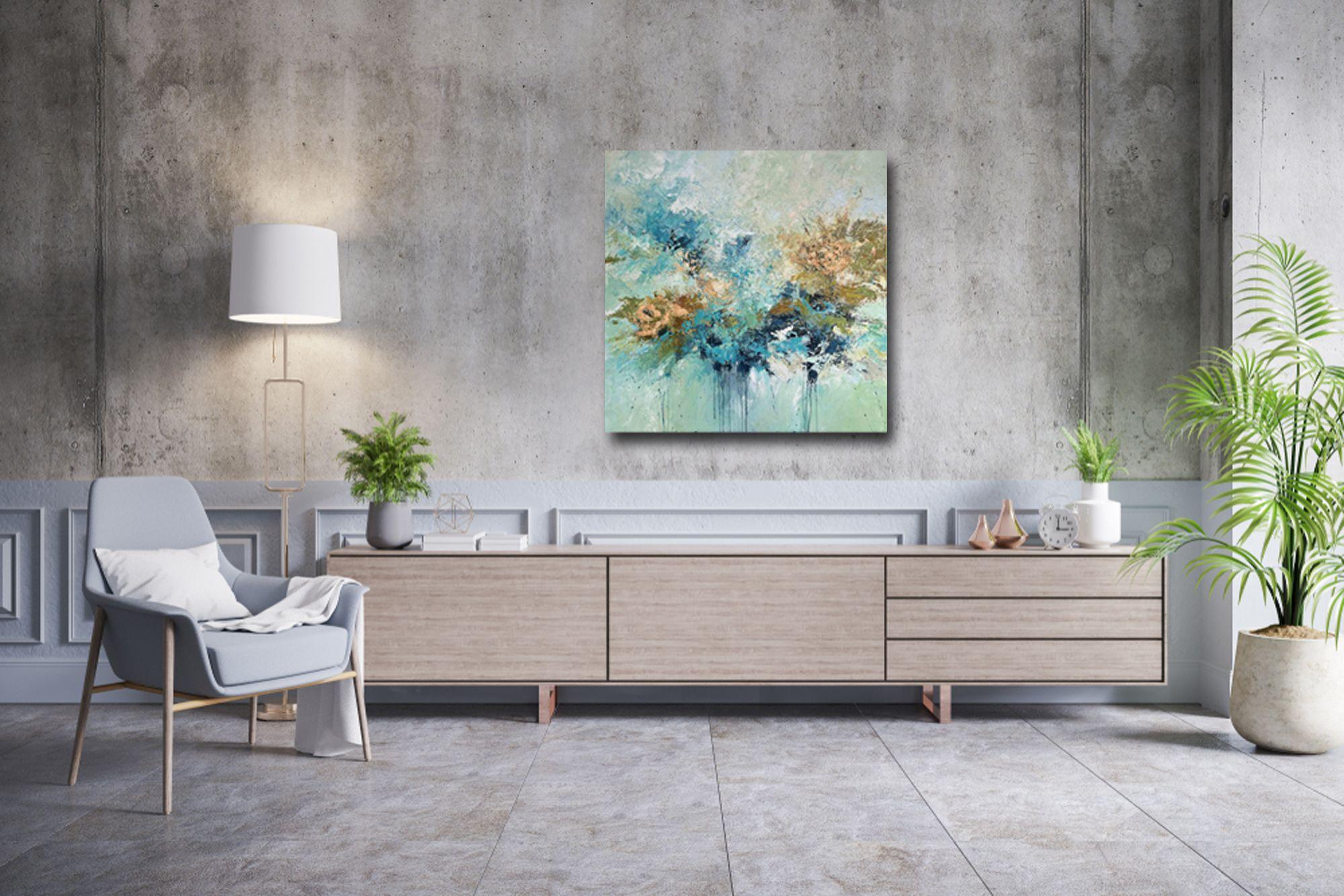 Garden Party, Painting, Acrylic on Canvas For Sale 2