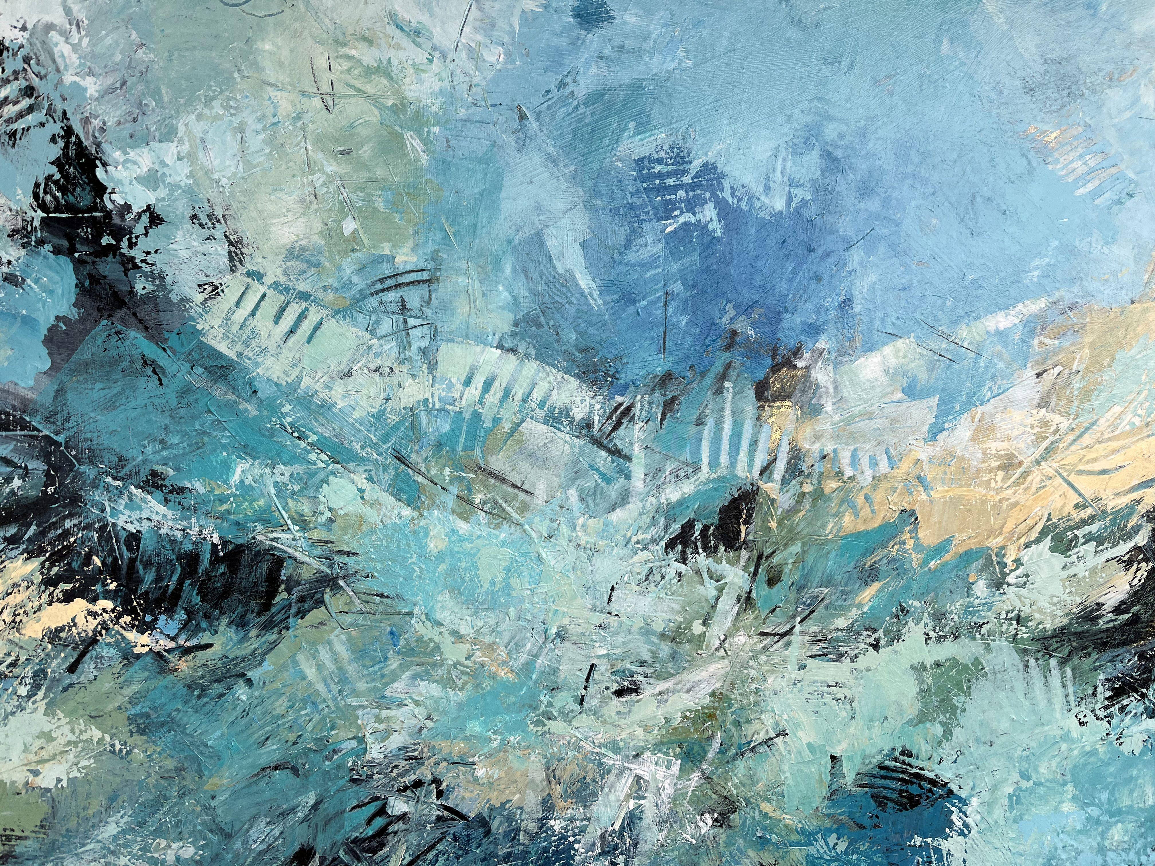 Hold the Rope, Painting, Acrylic on Canvas For Sale 1