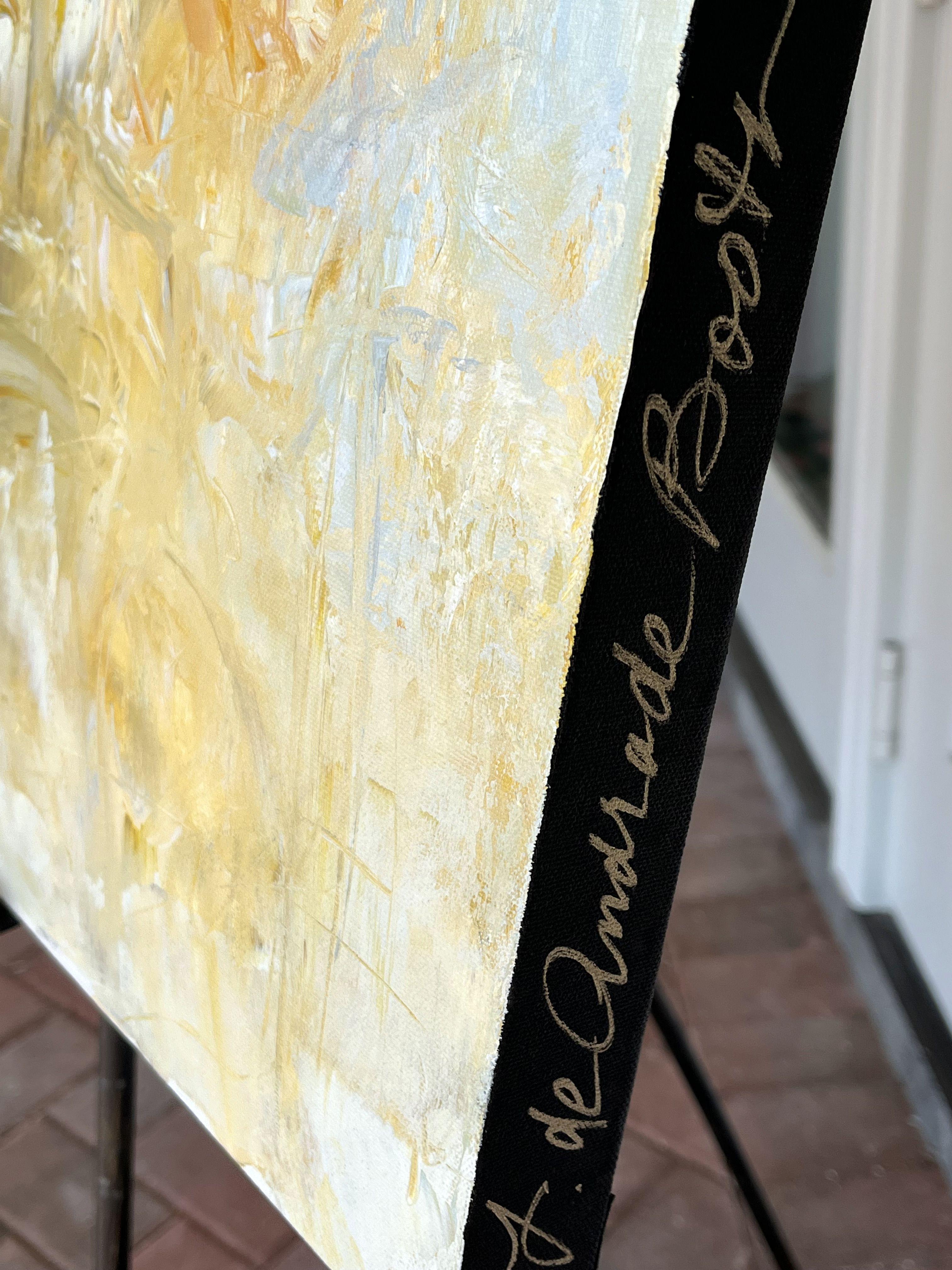 Interludio, Pittura, Acrilico su tela - Abstract Painting Beige di Filomena Booth