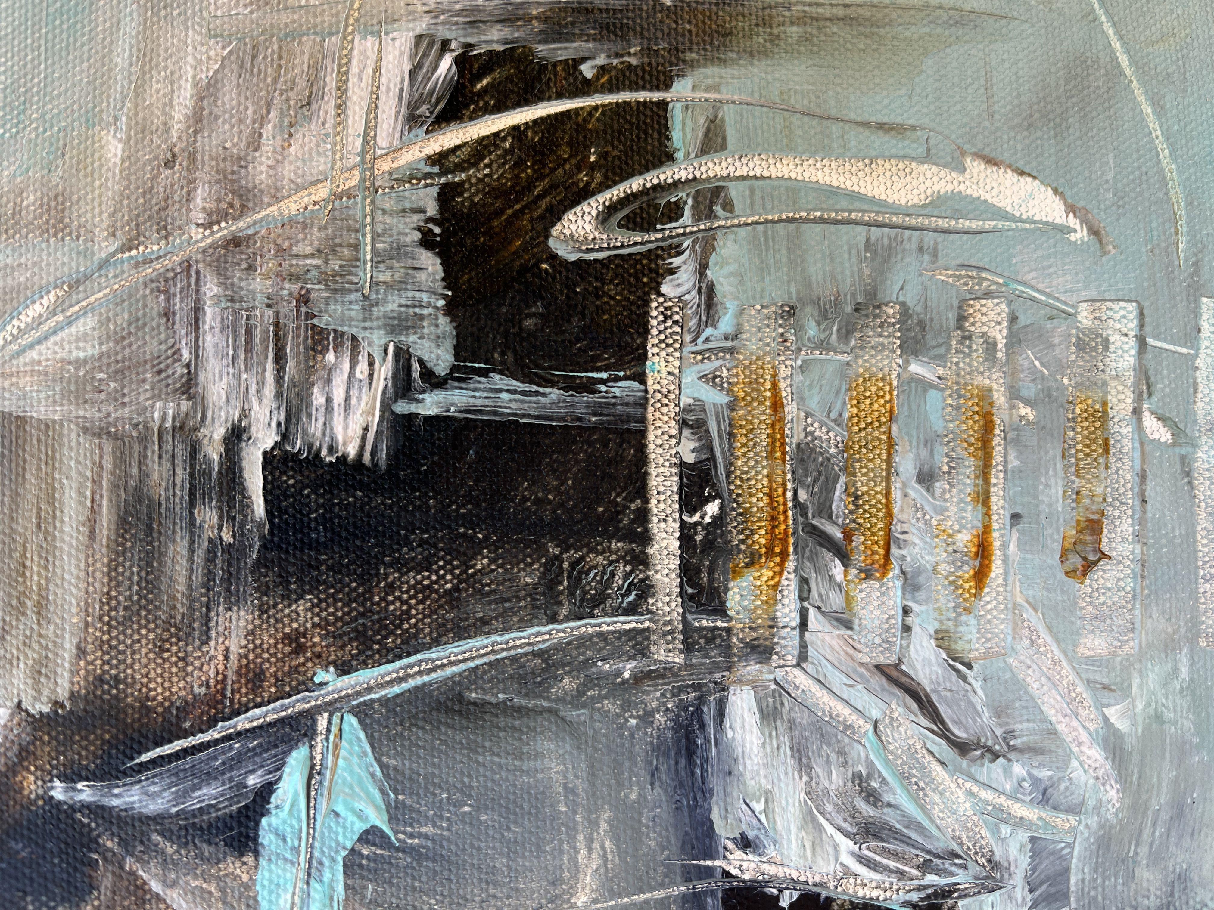Son las pequeñas cosas, Pintura, Acrílico sobre lienzo - Painting Abstracto de Filomena Booth