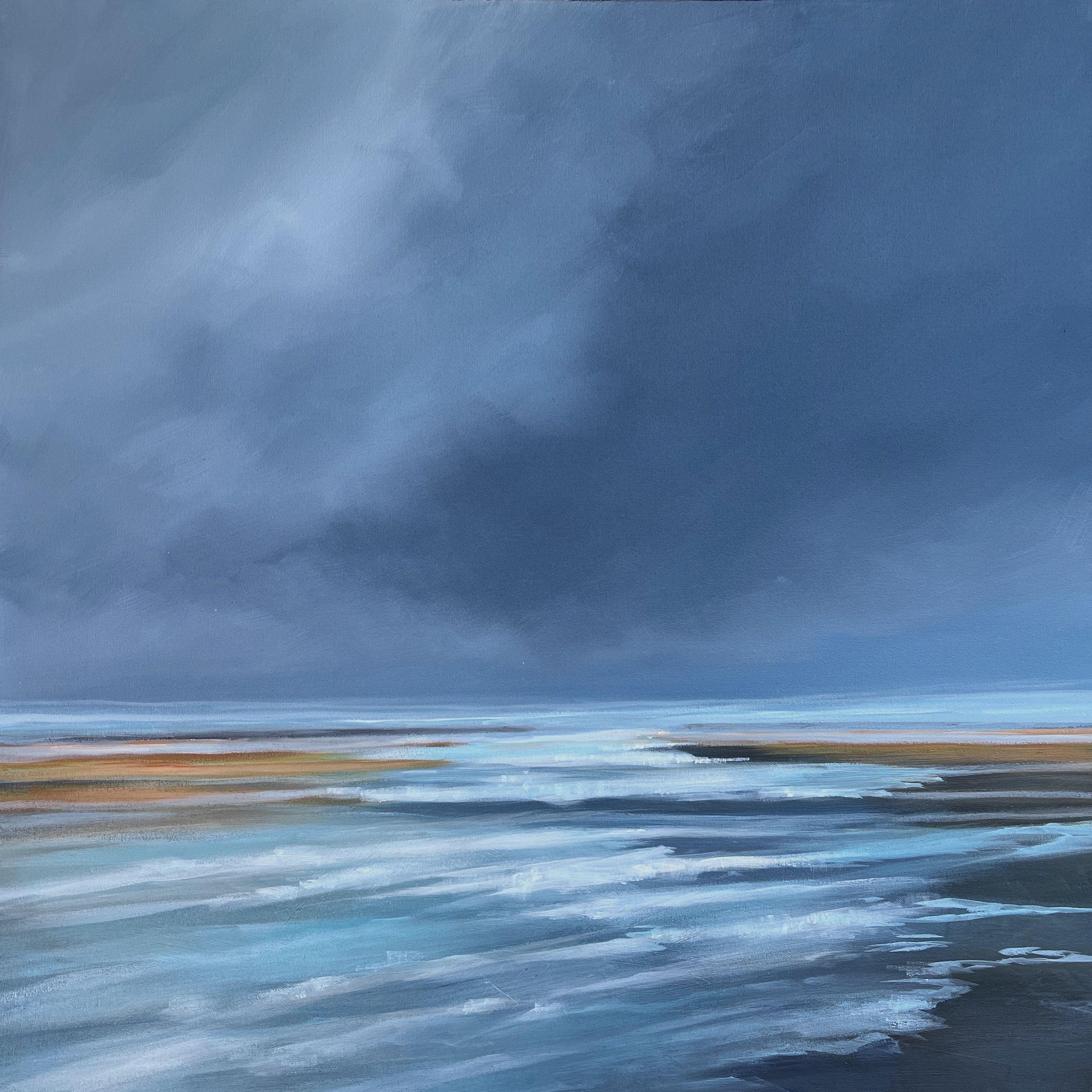 Abstract Painting di Filomena Booth - Moody Blues, Pittura, Acrilico su tela