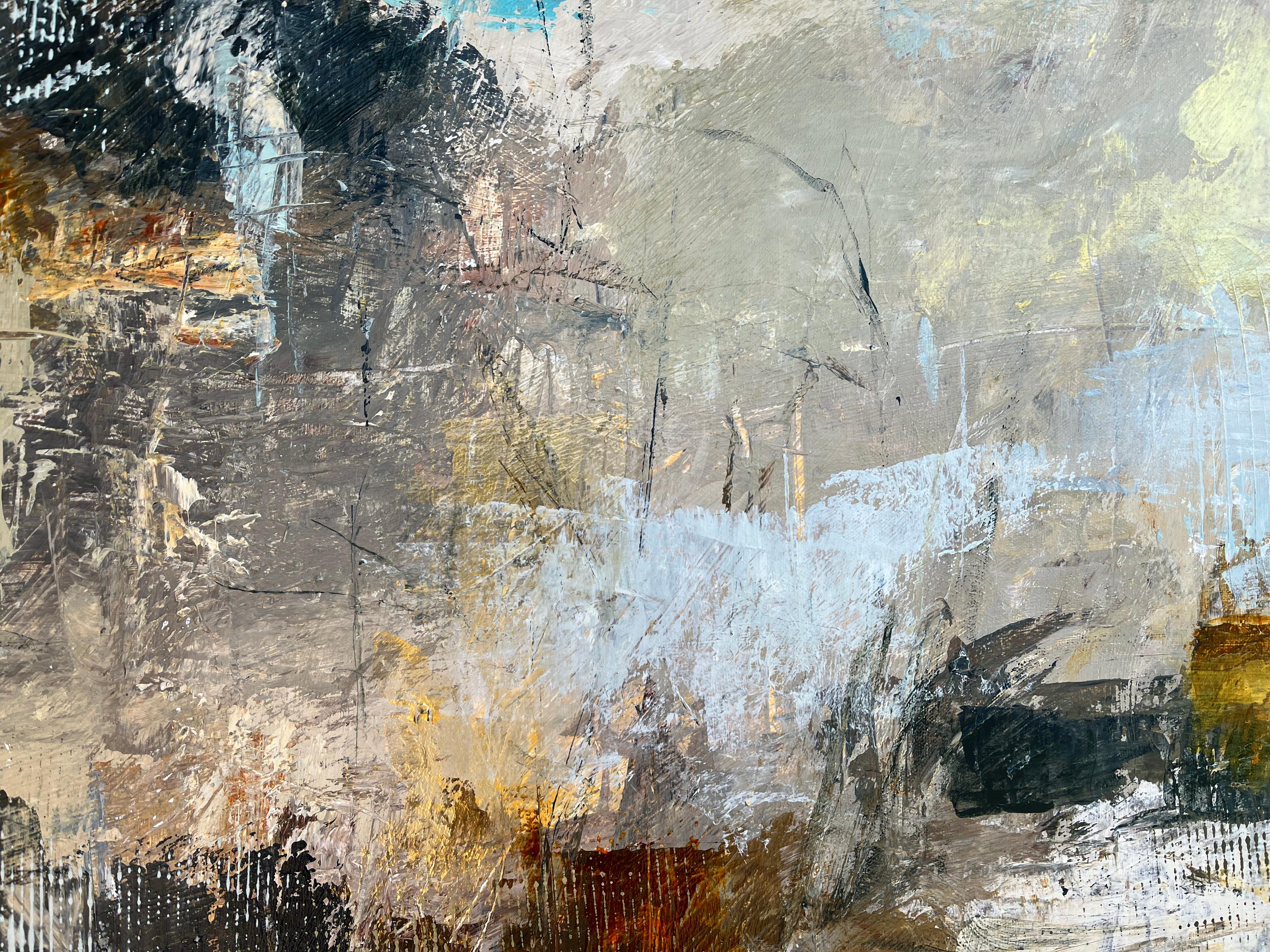 Nebbia mattutina - Pittura moderna astratta ed espressiva - Painting Espressionismo astratto di Filomena Booth