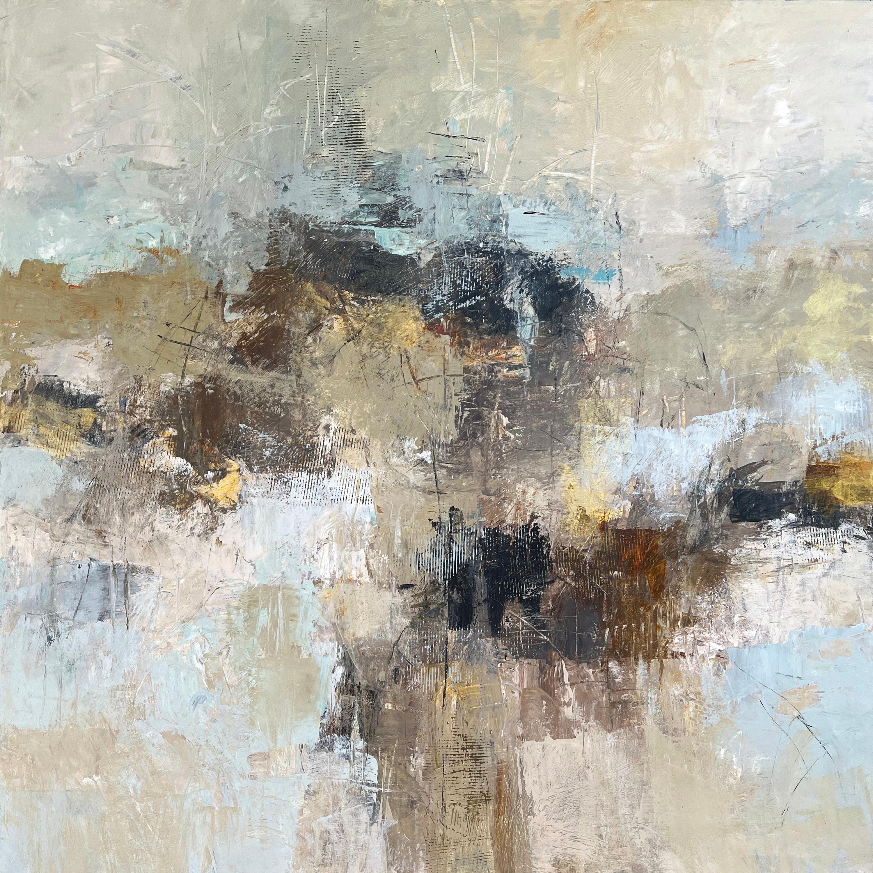 Abstract Painting di Filomena Booth - Nebbia mattutina - Pittura moderna astratta ed espressiva