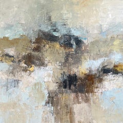 Morning Mist – Abstraktes, expressionistisches, modernes Gemälde