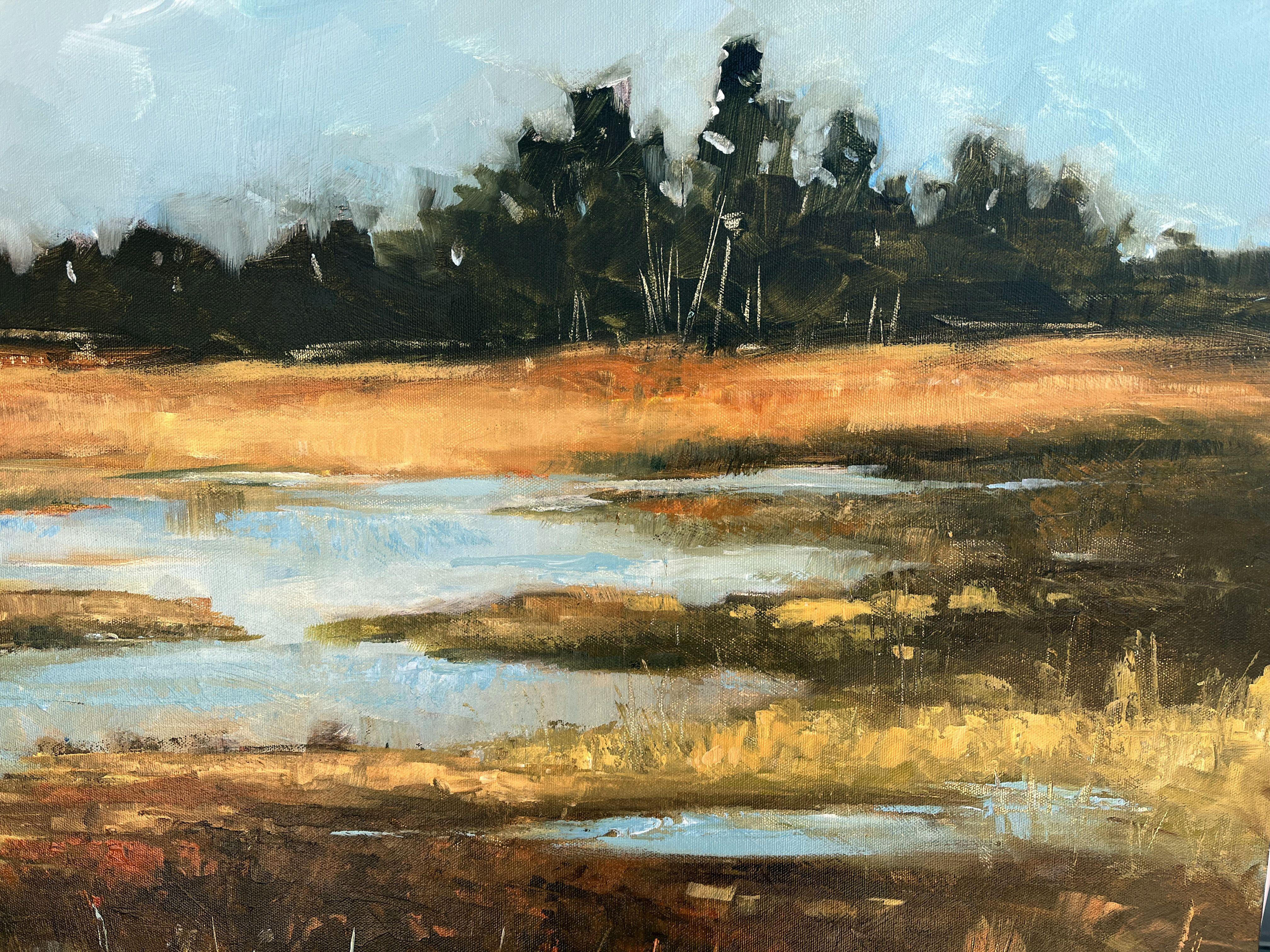 Peaceful Reflections, Gemälde, Acryl auf Leinwand (Impressionismus), Painting, von Filomena Booth