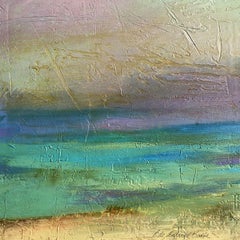 Peinture Haze I, acrylique sur toile, violette