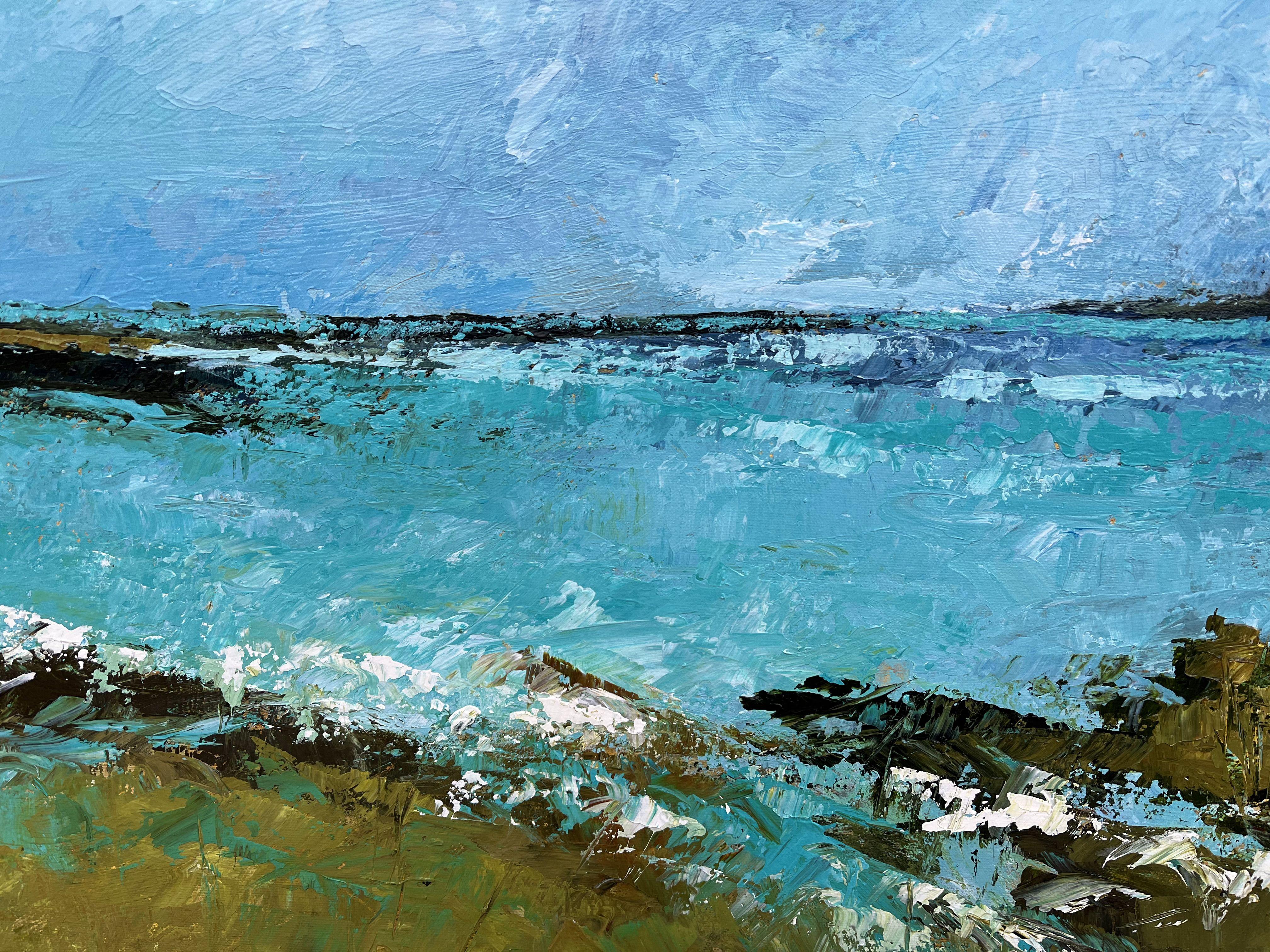 Rising Tide, Gemälde, Acryl auf Leinwand (Impressionismus), Painting, von Filomena Booth