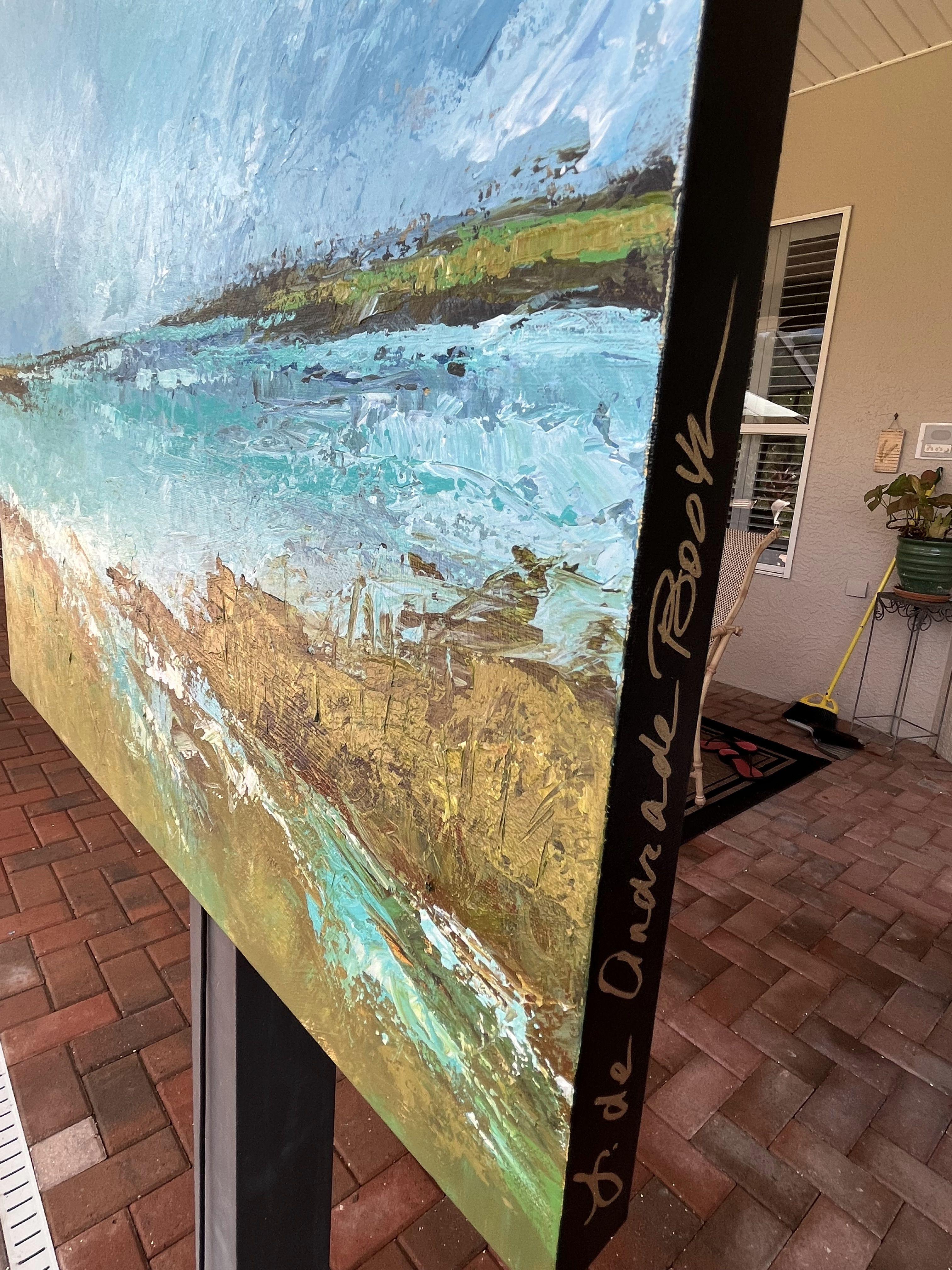 Rising Tide, Gemälde, Acryl auf Leinwand im Angebot 2