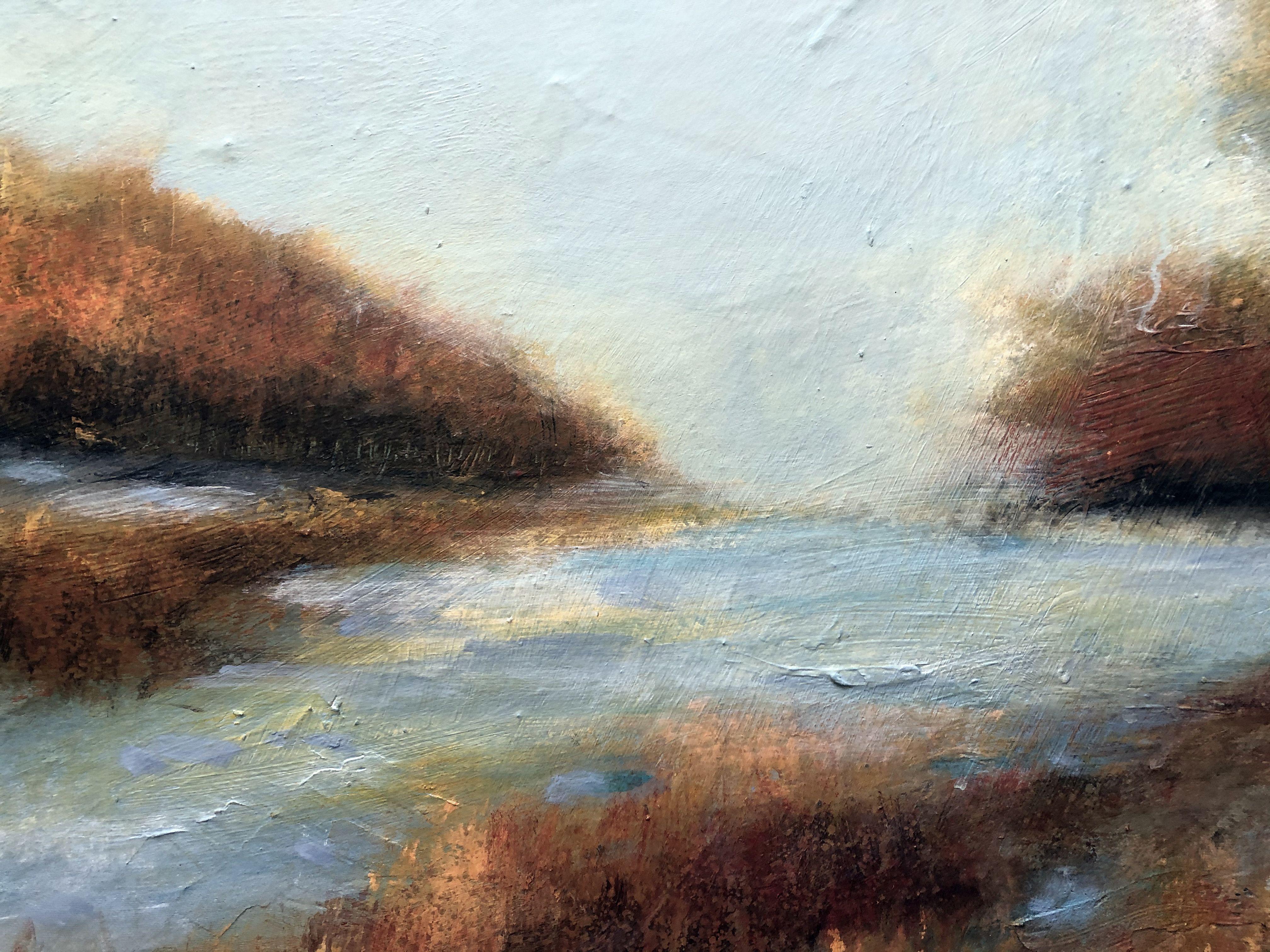River in Autumn, Painting, Acrylic on Canvas 1