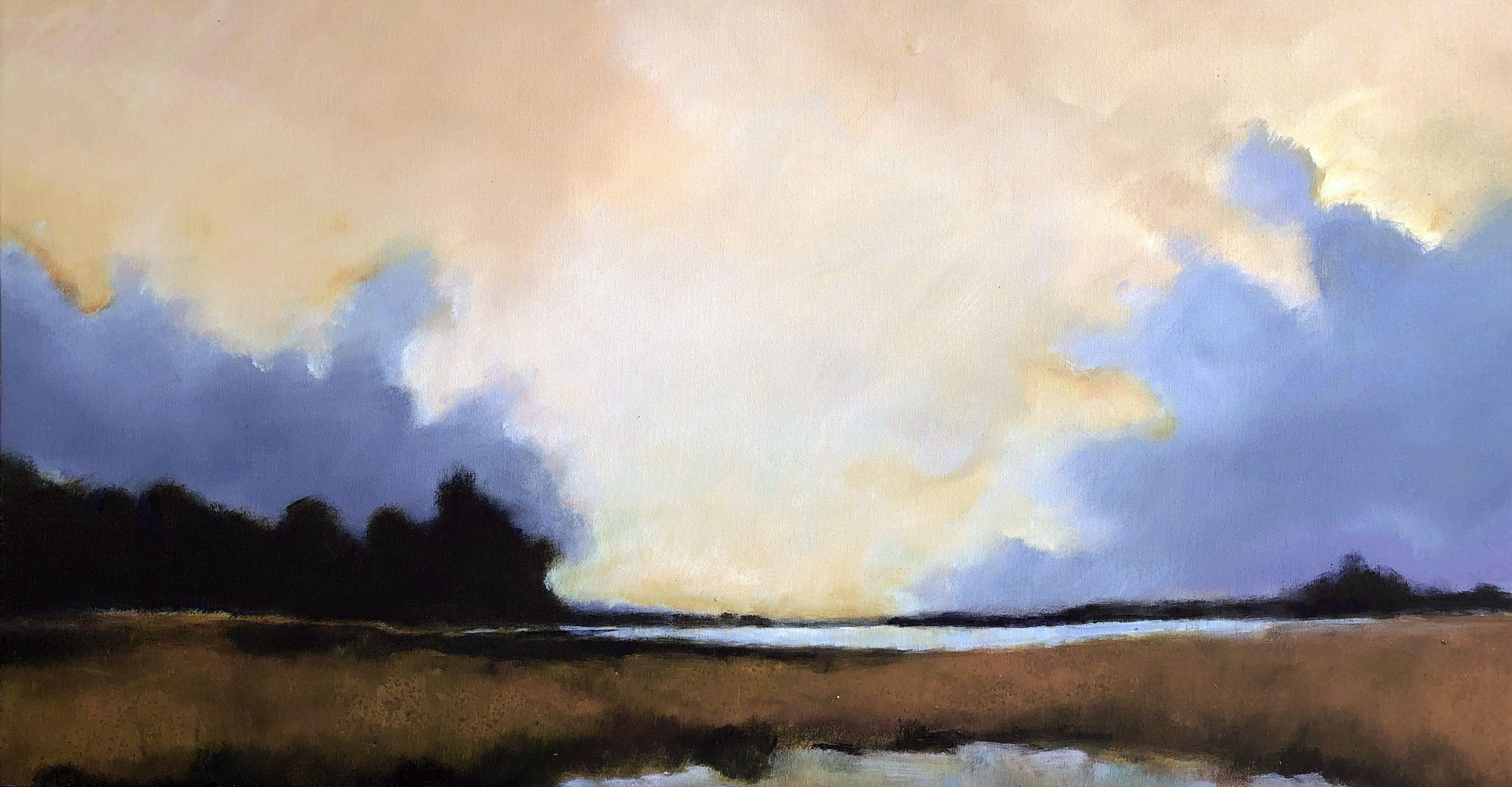 acrylic marsh painting