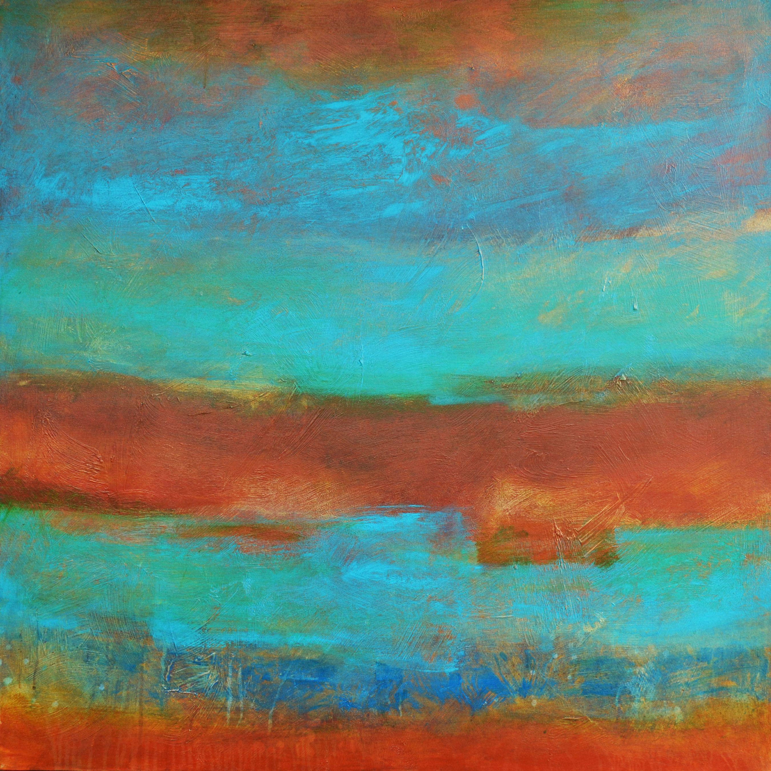 Filomena Booth Abstract Painting - Sand and Sea II, Painting, Acrylic on Canvas