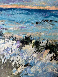 Sky Glow, Painting, Acrylic on Glass