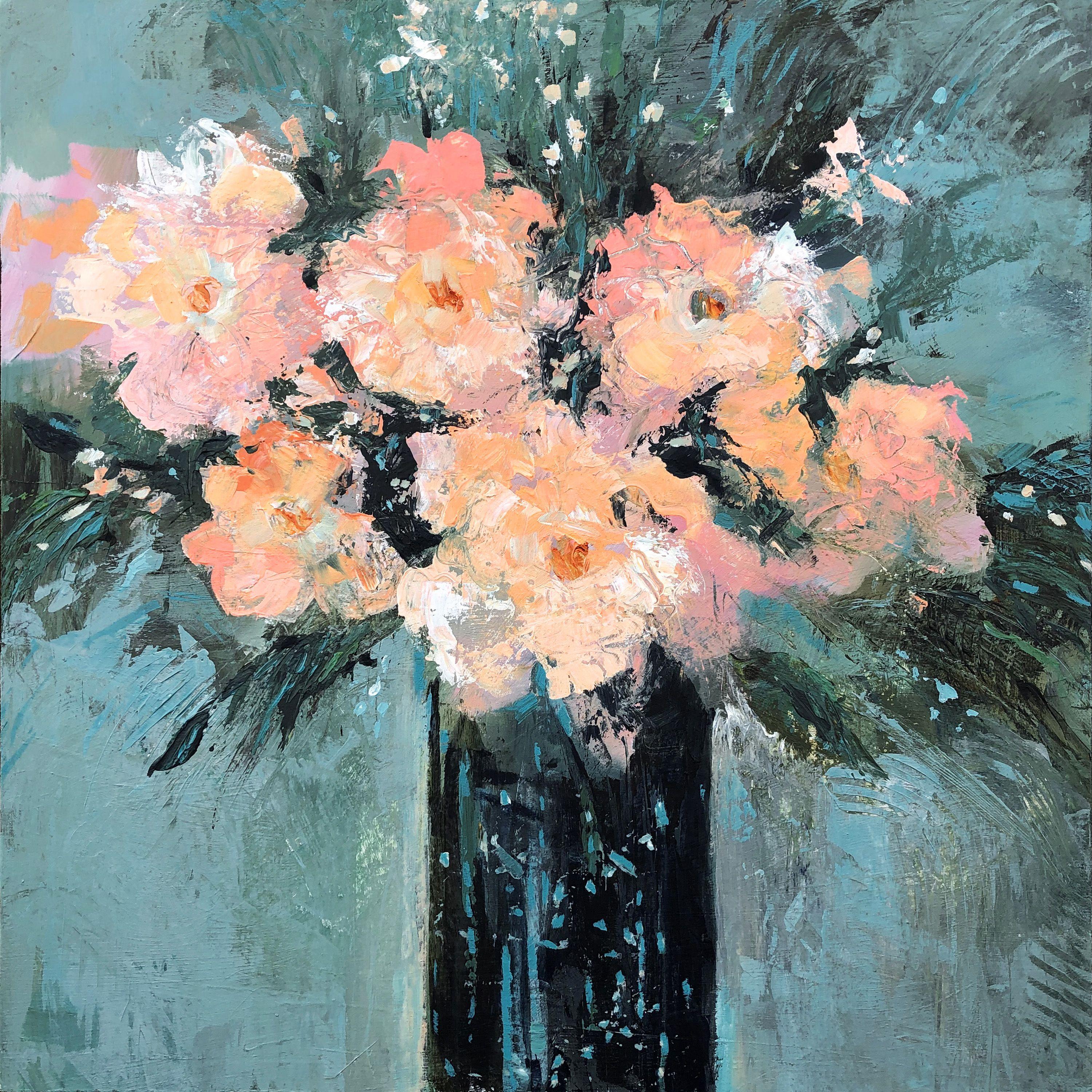 Canción de primavera, Pintura, Acrílico sobre lienzo - Painting de Filomena Booth
