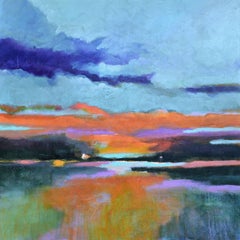 Sunset Glow, Painting, Acrylic on Canvas