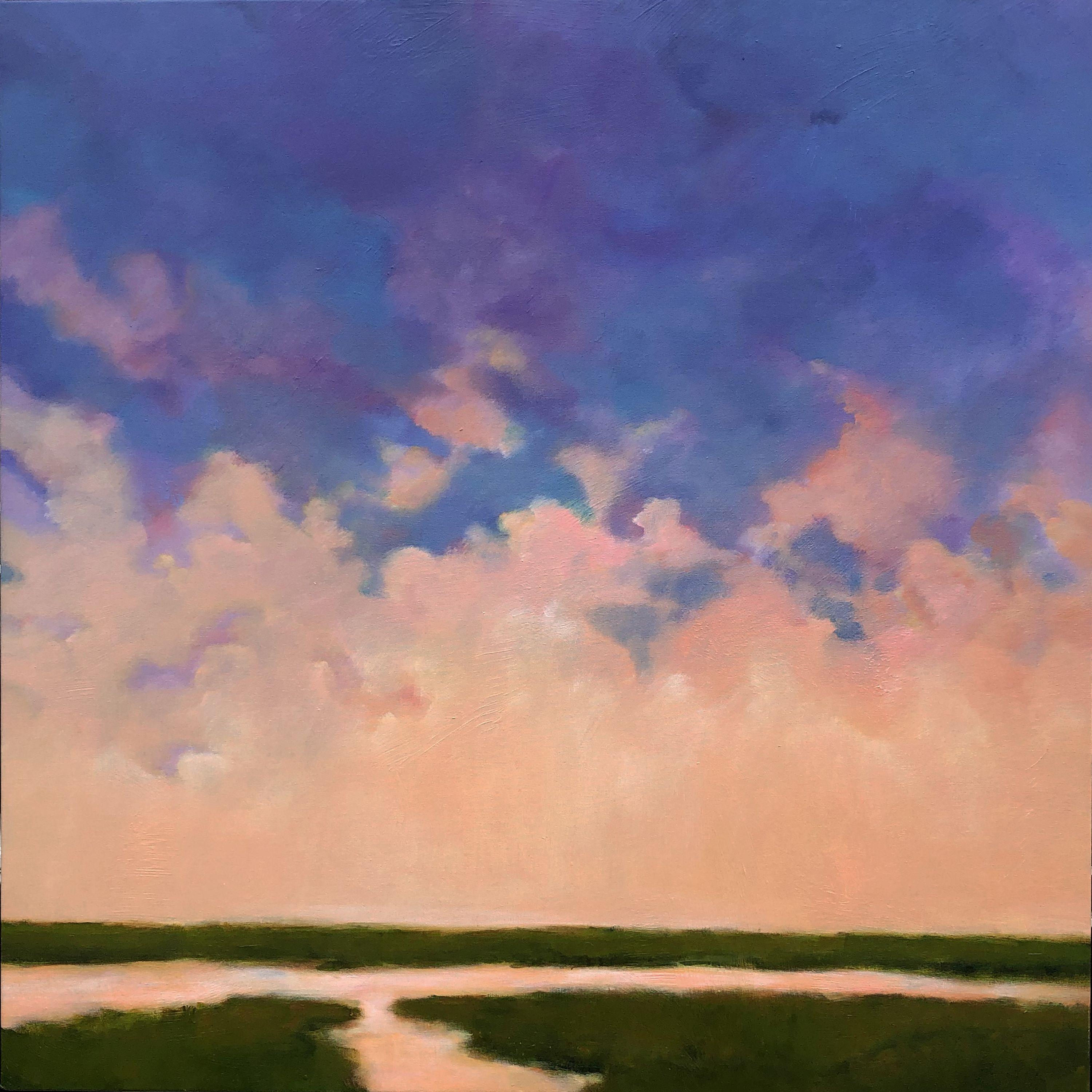 Sunset Marsh, Painting, Acrylic on Canvas