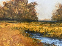 Sunset Meadow, Painting, Acrylic on Canvas