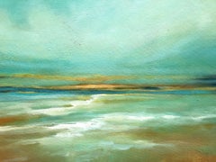 Sunset Sea, Painting, Acrylic on Canvas