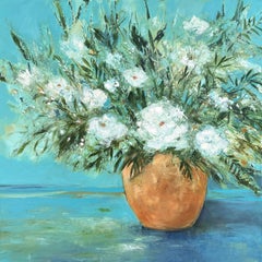 Terra Cotta Vase, Painting, Acrylic on Canvas