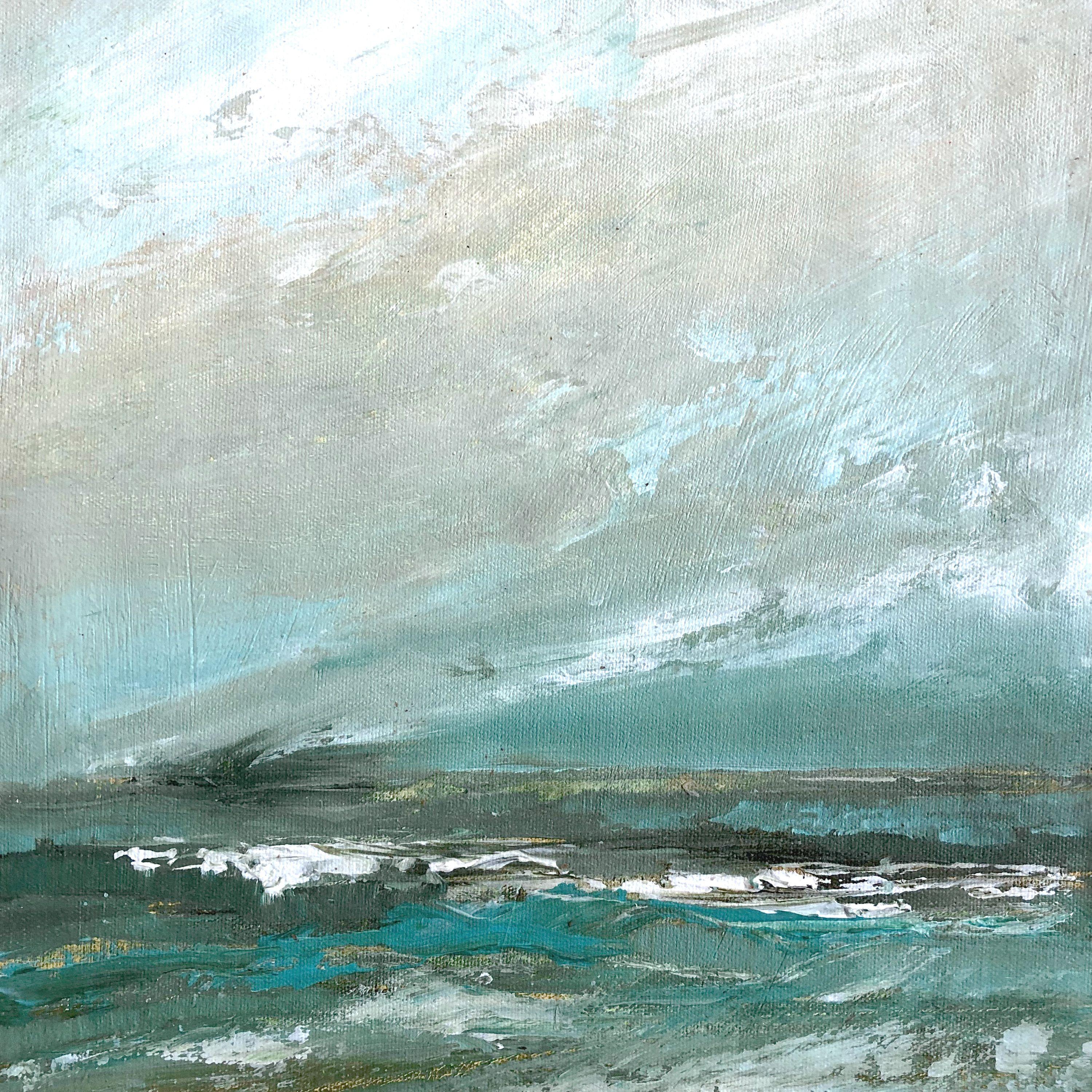 Twilight Sea, Painting, Acrylic on Canvas