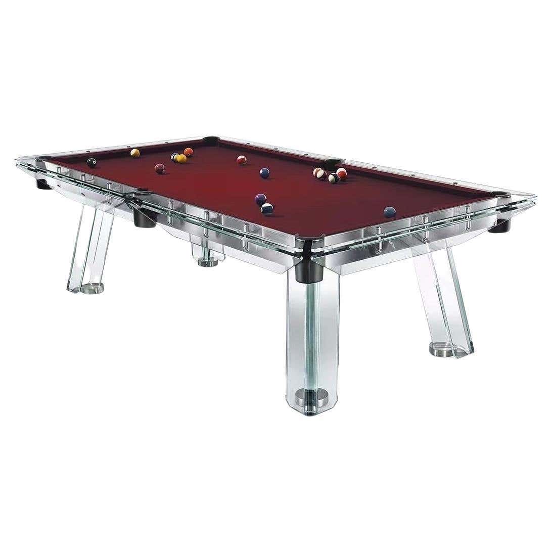 Filotto Classic Edition Burgundy Nero Pool Table by Impatia For Sale at ...