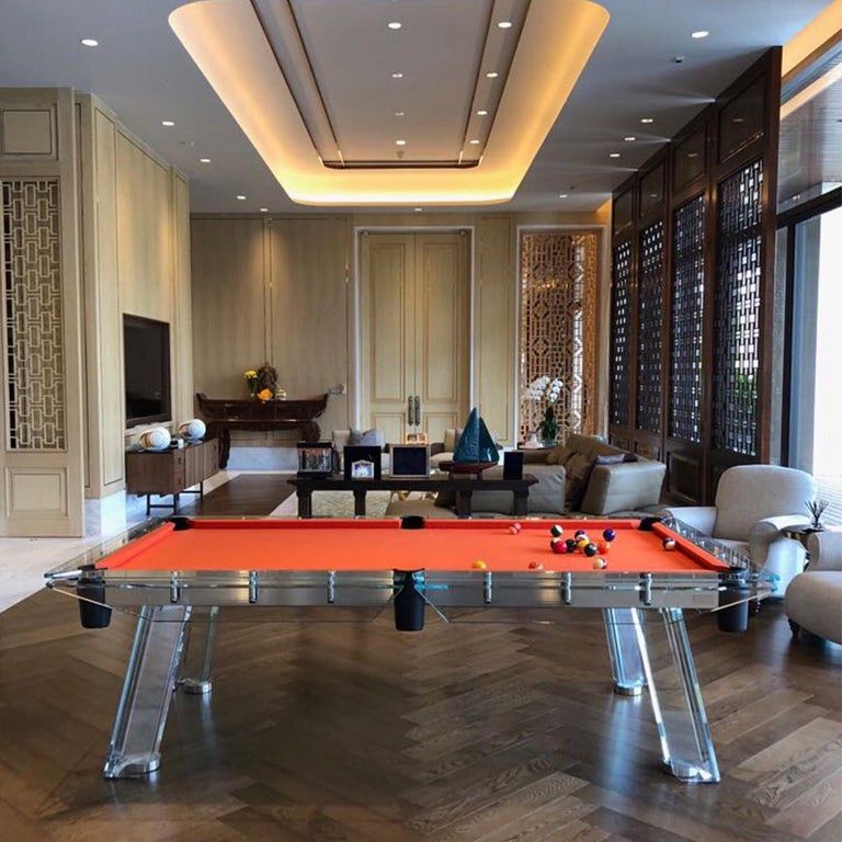 Contemporary Glass Pool Table by Impatia For Sale at 1stDibs impatia