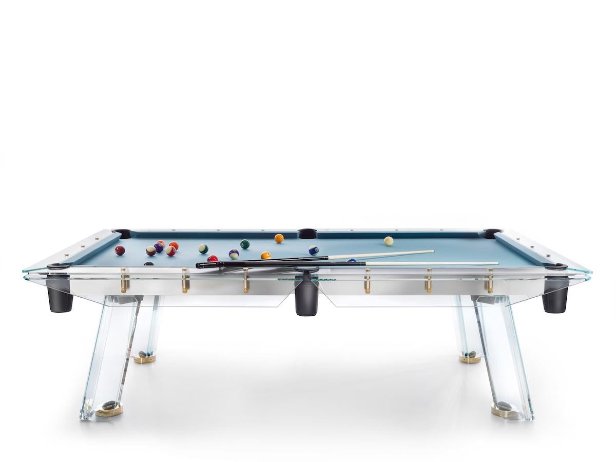 Filotto Gold, Contemporary Design Pool Table/ Billiard Table by Impatia In New Condition For Sale In Beverly Hills, CA