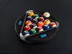 Filotto Pool/ Billiard Game Set, Contemporary Design Accessory by Impatia