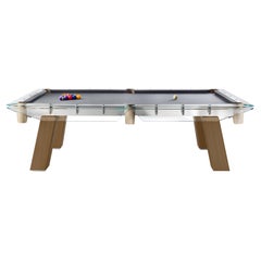 Filotto Wood Brown Oak Player Pool Table by Impatia