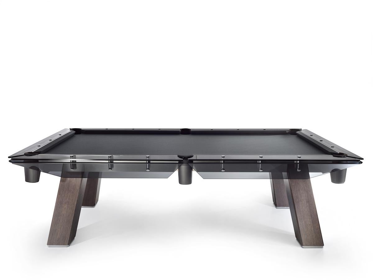 Filotto Wood, Contemporary Design Pool Table/ Billiard Table by Impatia In New Condition For Sale In Beverly Hills, CA