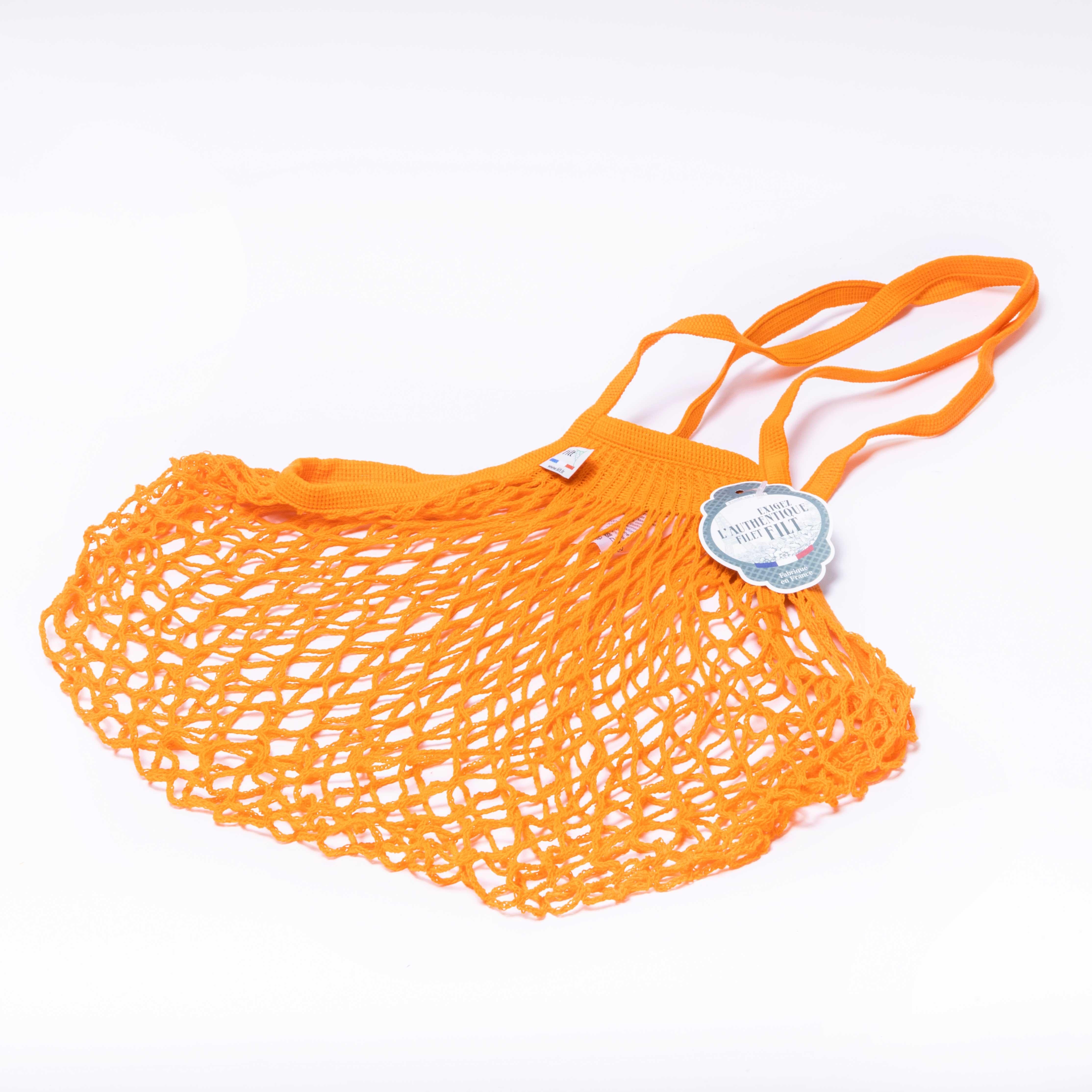 Filt – orange net cotton carry bag
Filt – orange net cotton carry bag. The original and surviving producer of net bags. Filt have produced net bags in Normandy since 1860. The typical bags used by generations of busy households for market and
