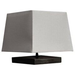 Lámpara de mesa de cerámica Fin, ahumada