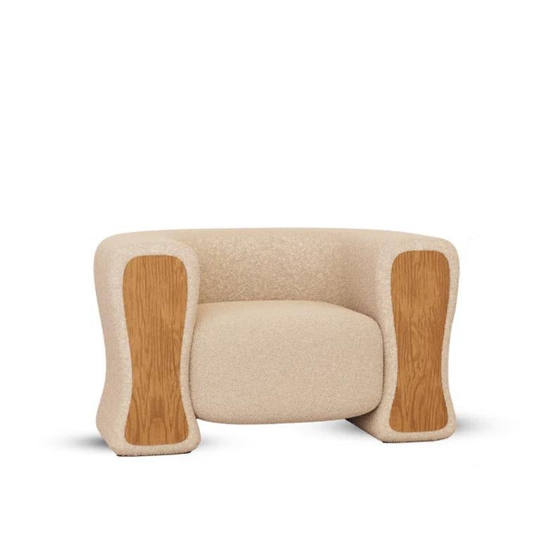 Sedia FIN - Il comfort scultoreo incontra la natura in vendita 1