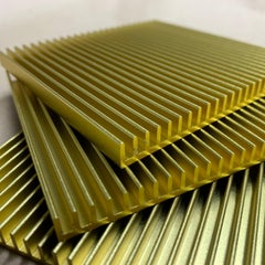 Fin Coasters from Souda, Factory 2nds, Set of Four, Gold