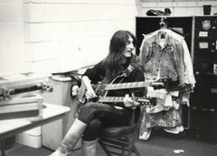 Geddy Lee of Rush Backstage Vintage Original Photograph