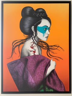 Okurimono (2014) di Fin DAC, Originale, Unico Acrilico e Vernice Spray su Tela