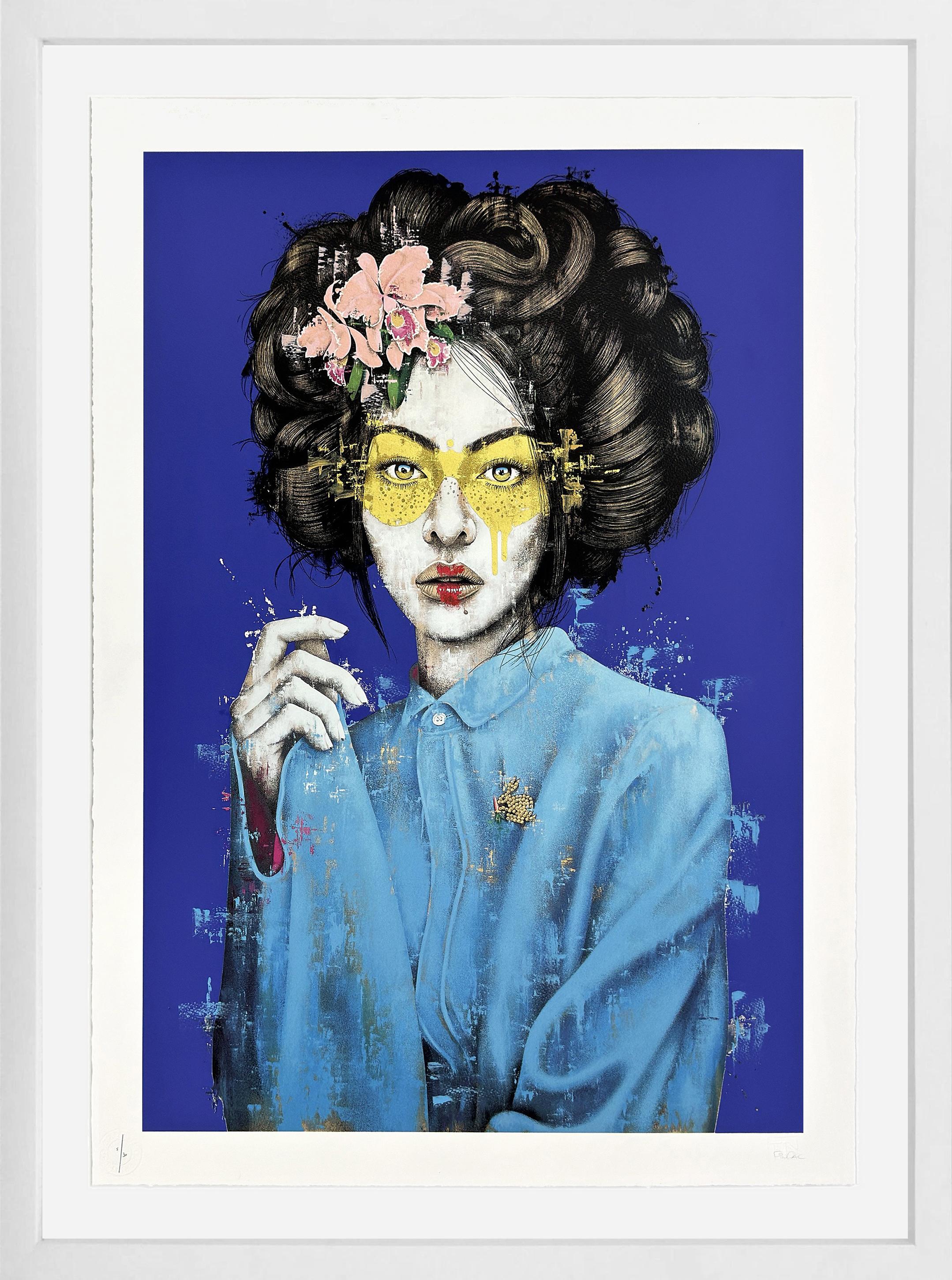 Mossiae (Hoja de oro), serigrafía única acabada a mano
