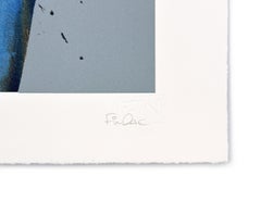 Mossiae (White Gold Leaf), unique hand finished screen print