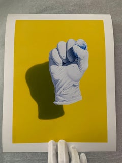 Sérigraphie d'un artiste de rue contemporain Nuno Viegas Power Glove