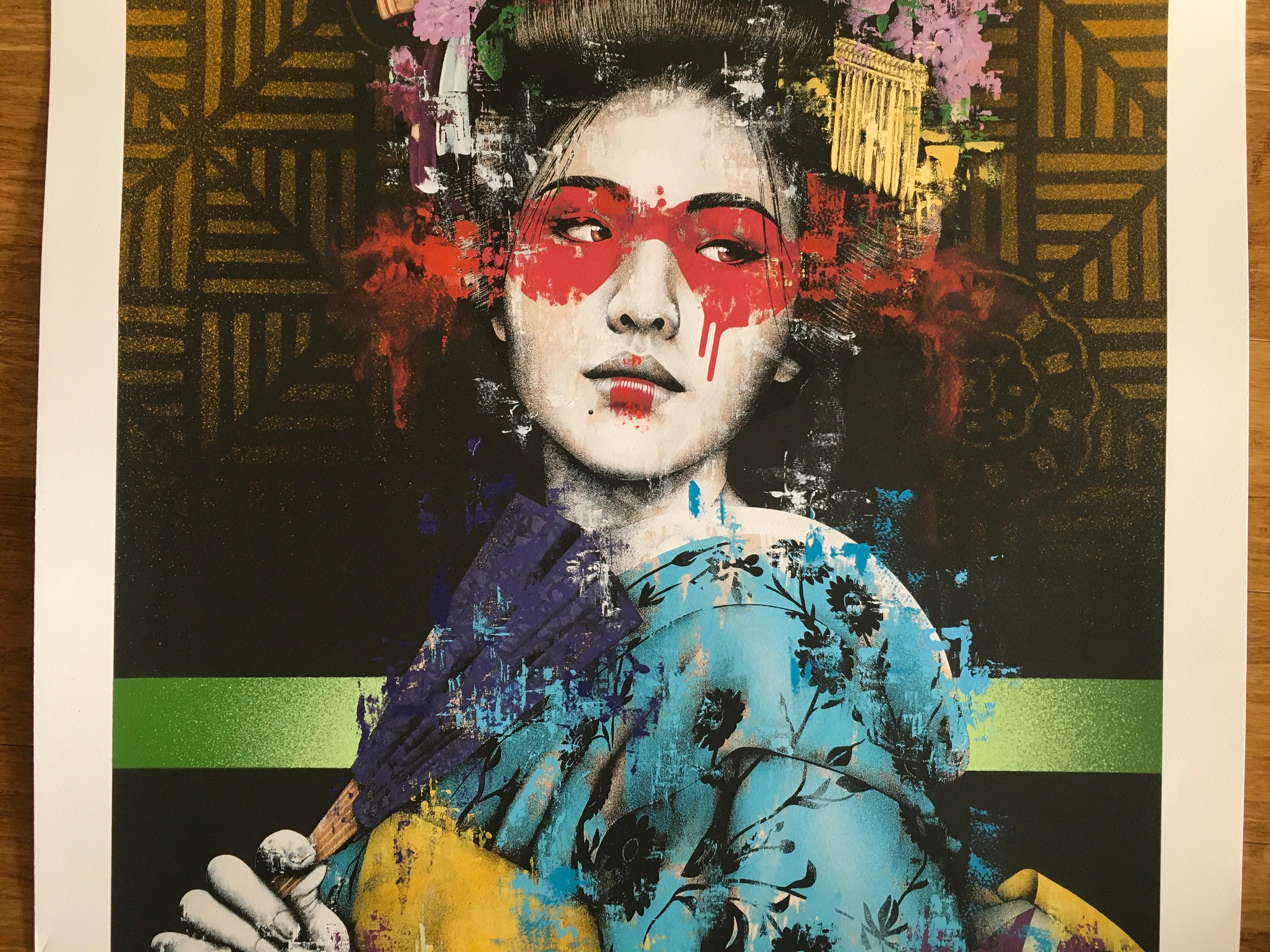 Sansho (2019), Unique Archival Pigment Print, Very Rare Edition of only 2 - Black Figurative Print by Fin DAC