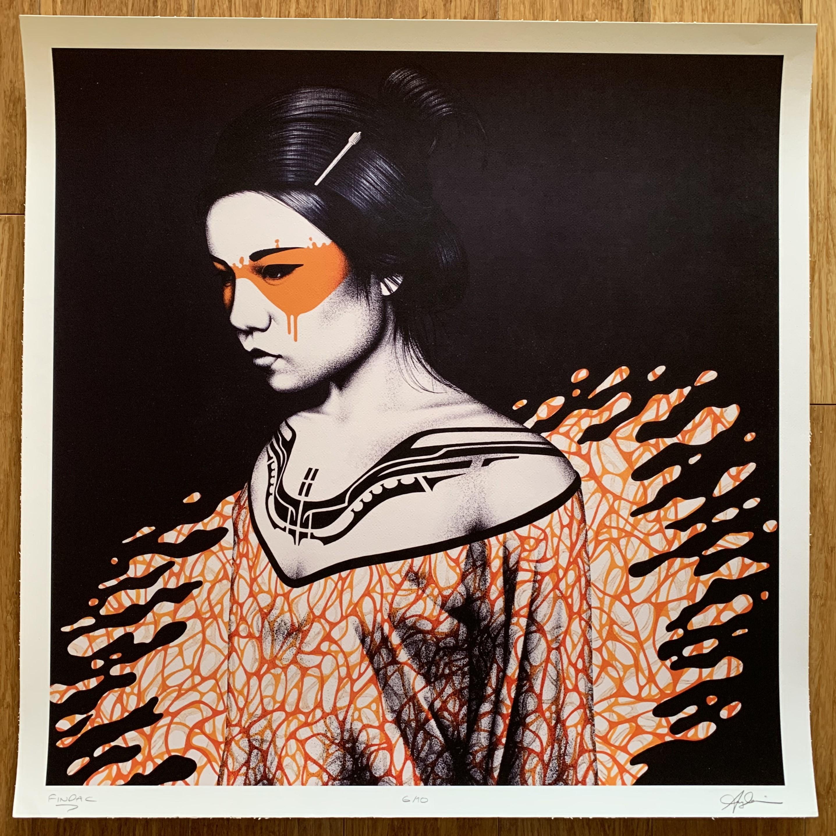 SPLASH by FinDAC x Christina Angelina Serigrafía en una Edición de 10 - Print de Fin DAC