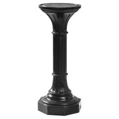 Antique Fin de Siècle French Black Pedestal