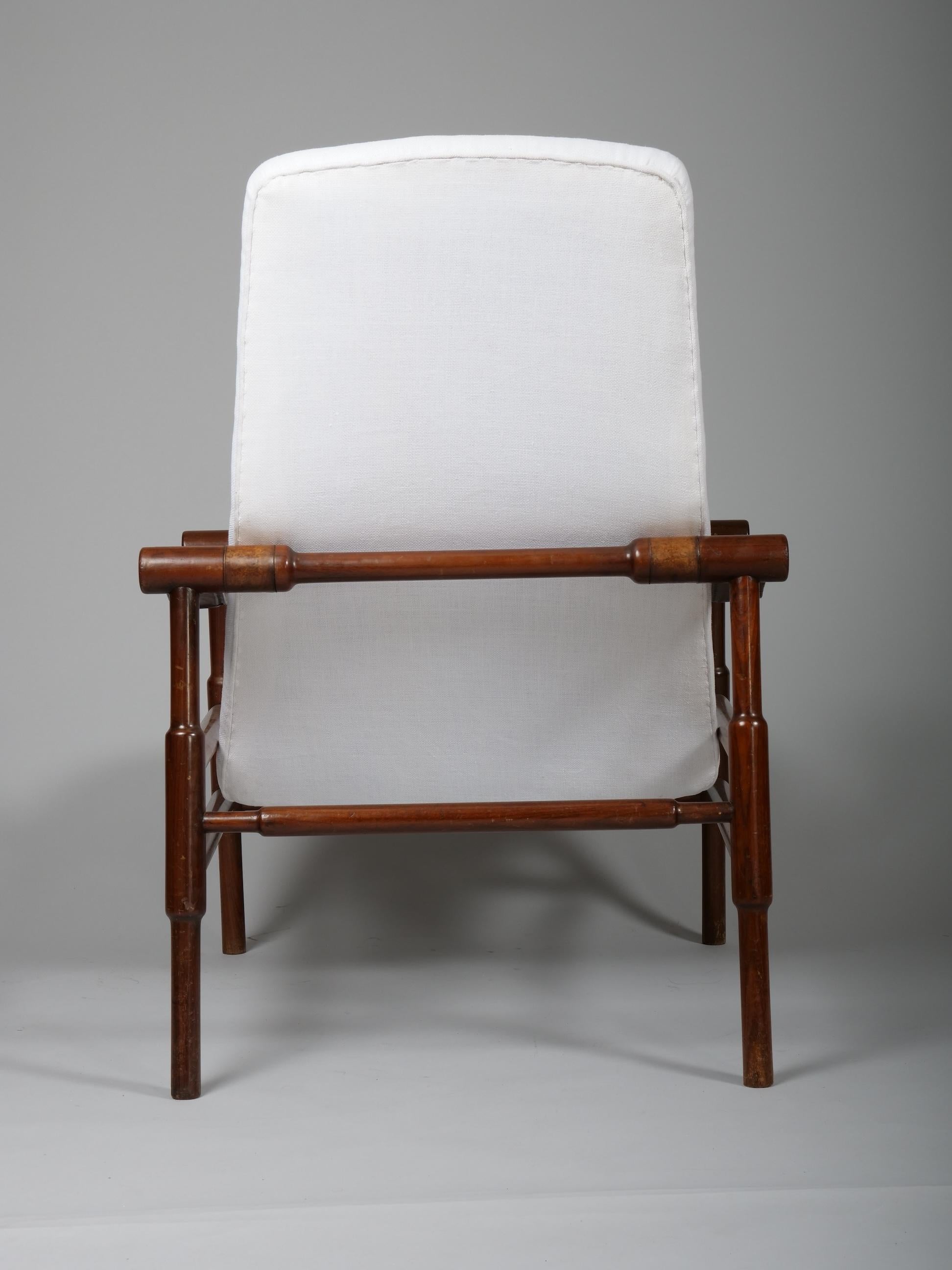 Fin Juhl style armchair adjustable seat For Sale 2