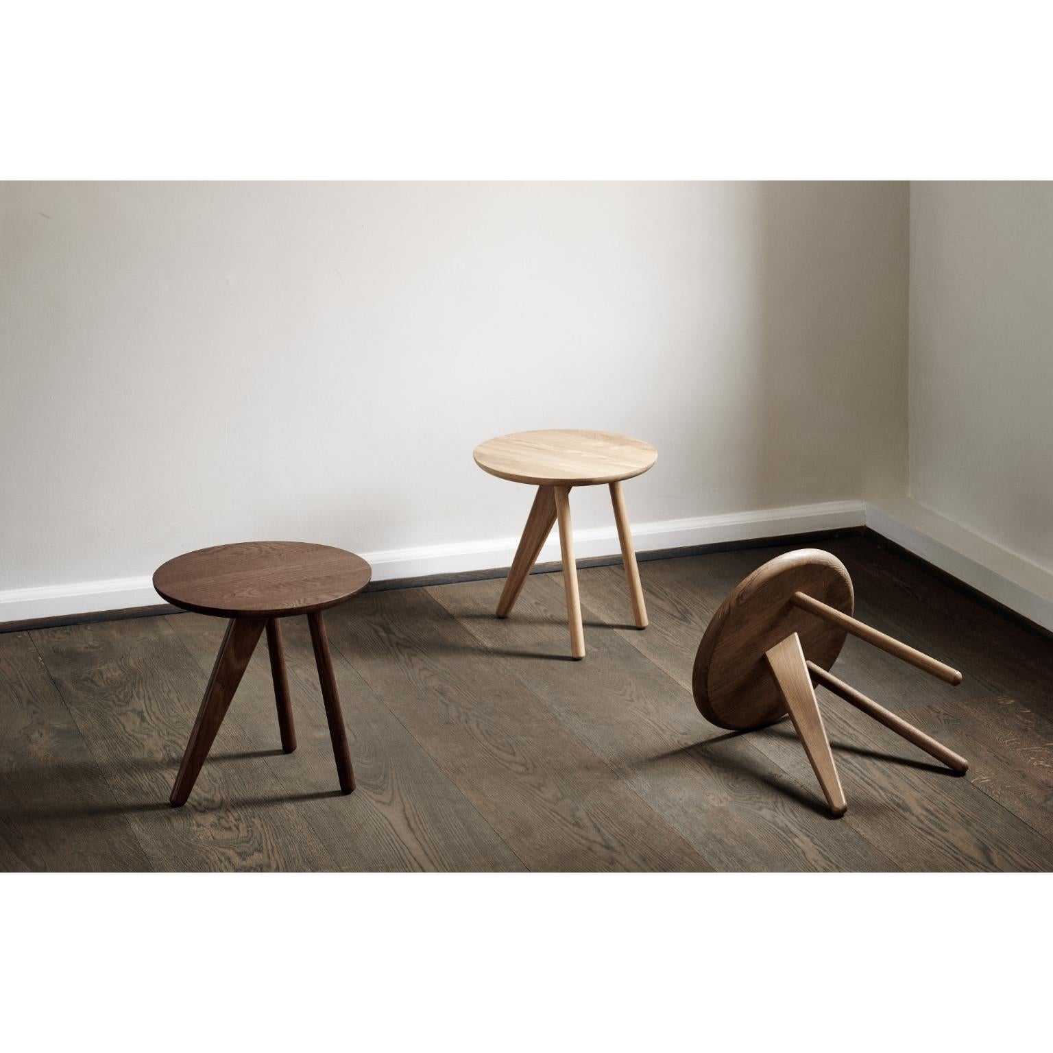 Contemporary Fin Natural Side Table by NORR11 For Sale
