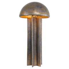 Lampe de table FIN, Noir Stardust, lampe dôme en céramique fabriquée à la main par Kalin Asenov