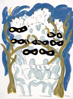 Fina Miralles Artista spagnola litografia originale firmata a mano n2