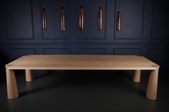 SALDO FINALE  - Tavolo da pranzo modulare personalizzato Stor, Oak bianco massiccio