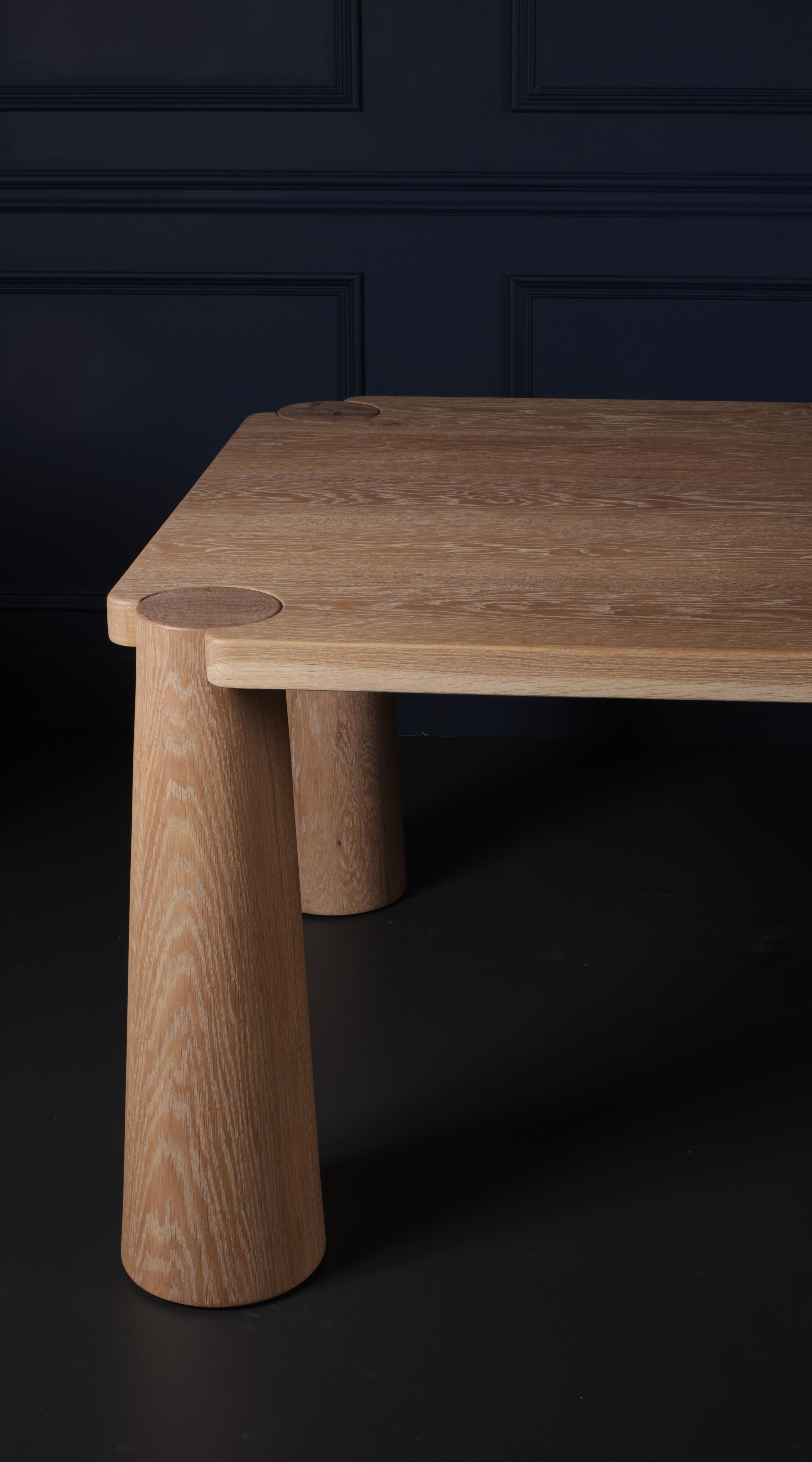 Canadian FINAL BALANCE  - Custom Modular Stor Dining Table, Solid White Oak
